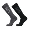 BARTS BASIC SKISOCKS 2 PACK ANTHRACITE /BLACK