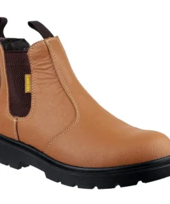 Amblers Safety FS115 Dual Density Pull on Chelsea Safety Boot Tan