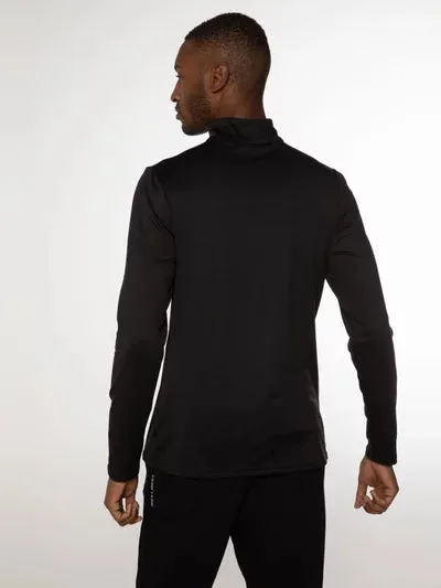 PROTEST REWILL 1/4 ZIP ACTIVE TOP TRUE BLACK - Image 2