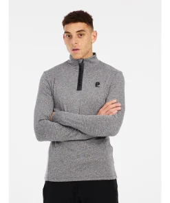 PROTEST REWILL 1/4 ZIP ACTIVE TOP DARK GREY