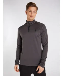 PROTEST REWILL 1/4 ZIP ACTIVE TOP DEEP GREY