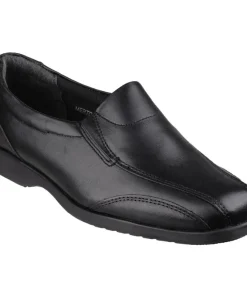 Amblers Merton Ladies Slip-On Shoe Black