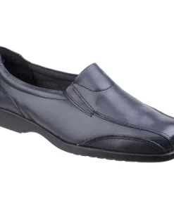 Amblers Merton Ladies Slip-On Shoe Navy