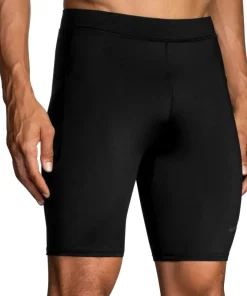 Brooks Source 9 Inch Mens Short Running Tights - Black