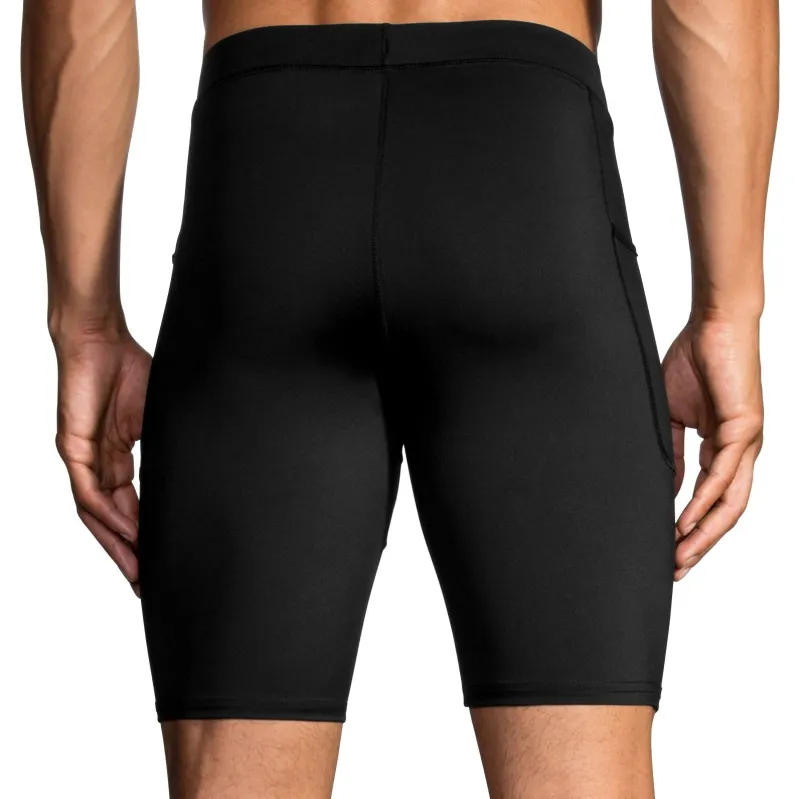 Brooks Source 9 Inch Mens Short Running Tights - Black - Image 2
