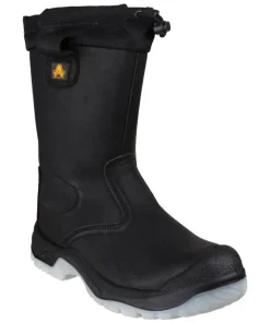 Amblers Safety FS209 Water Resistant Pull On Safety Rigger Boot Black