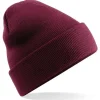BEECHFIELD BURGUNDY ORIGINAL CUFFED BEANIE