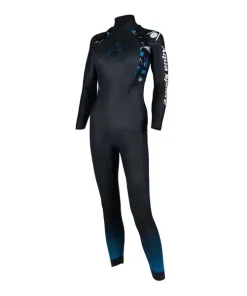 AQUASPHERE WOMENS AQUASKIN FULL BLACK/TURQUOISE XL