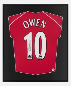 Framed Michael Owen Signed Shirt, Liverpool, Home 10 [Lite]