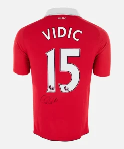 Nemanja Vidic Signed Manchester United Shirt 2010-11 Home [15]