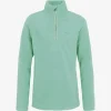 PROTEST JUNIOR MUTEY 1/4ZIP FLEECE  BAYGREEN