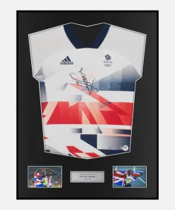 Framed Sir Mo Farah Signed Team GB Shirt Olympics [Classic]