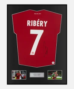 Framed Franck Ribery Signed Bayern Munich Shirt Home 2013 [Classic]