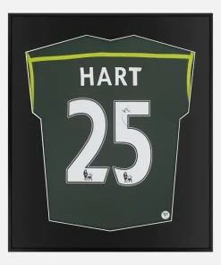 Framed Joe Hart Signed Shirt, Manchester City Goalkeeper [Lite]
