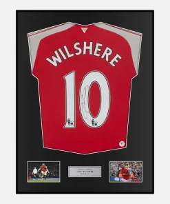 Framed Jack Wilshere Signed Arsenal Shirt 2015-16 Home [Classic]