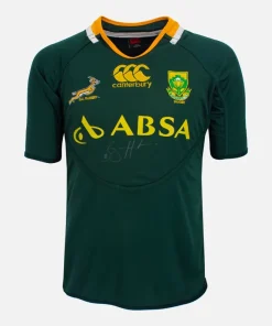 Bryan Habana Signed South Africa Rugby Shirt 2011-13 Home [Front]