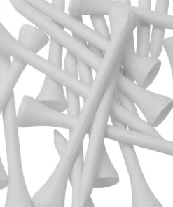 GMTee (20 Pack) 2 3/4 Inch Wooden Golf Tees - White