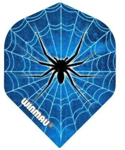 WINMAU MEGA STANDARD DART FLIGHTS SPYDER BLUE