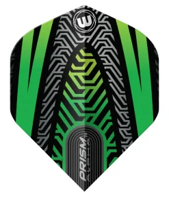 WINMAU PRISM ALPHA DART FLIGHTS GREEN/  BLACK 6915-733