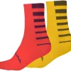 Endura Coolmax Stripe (2 Pack) Cycling Socks - Red