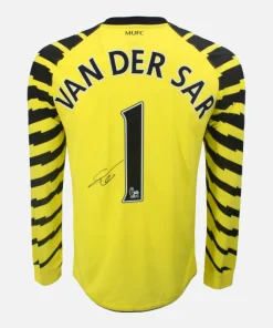 Edwin Van Der Sar Signed Manchester United Shirt 2010-11 Goalkeeper [1]