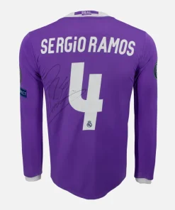 Sergio Ramos Signed Real Madrid Shirt 2016-17 Away [4]