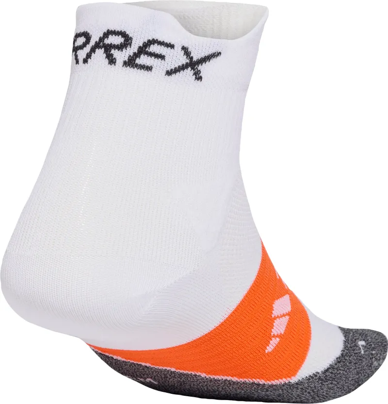 adidas Terrex HEAT.RDY Trail Agravic Crew Running Socks - White - Image 2