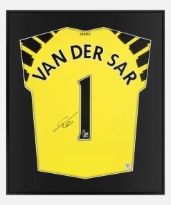 Framed Edwin Van Der Sar Signed Manchester United Shirt, 2010-11 [Lite]