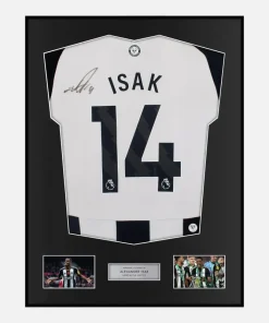 Framed Alexander Isak Signed Newcastle United Shirt 2024-25 Home [Classic]