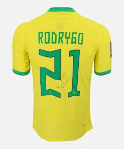 Rodrygo Signed Brazil Shirt 2022 World Cup [21]
