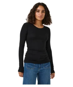 Kaffe Womens T-Shirt Lida L/S Black Deep
