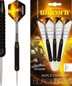 UNICORN GARY ANDERSON BLACK BRASS DARTS