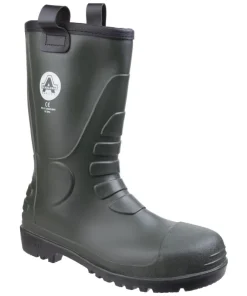 Amblers Safety FS97 PVC Rigger Safety Boot Green