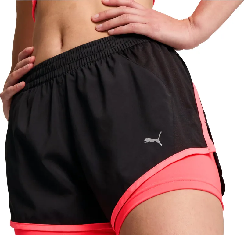 Puma Velocity 2 In 1 Womens Running Shorts - Black