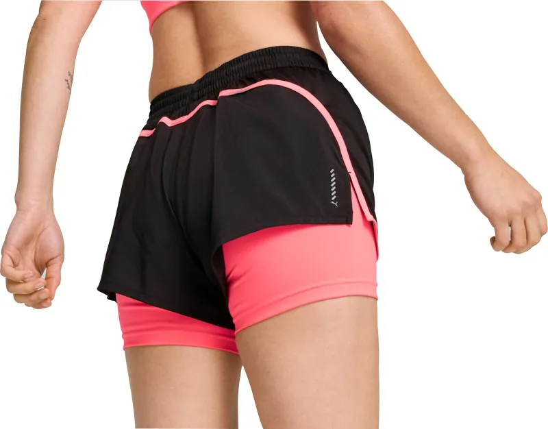 Puma Velocity 2 In 1 Womens Running Shorts - Black - Image 2