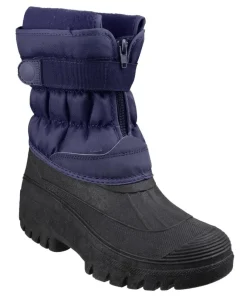 Cotswold Chase Touch Fastening and Zip up Winter Boot Navy
