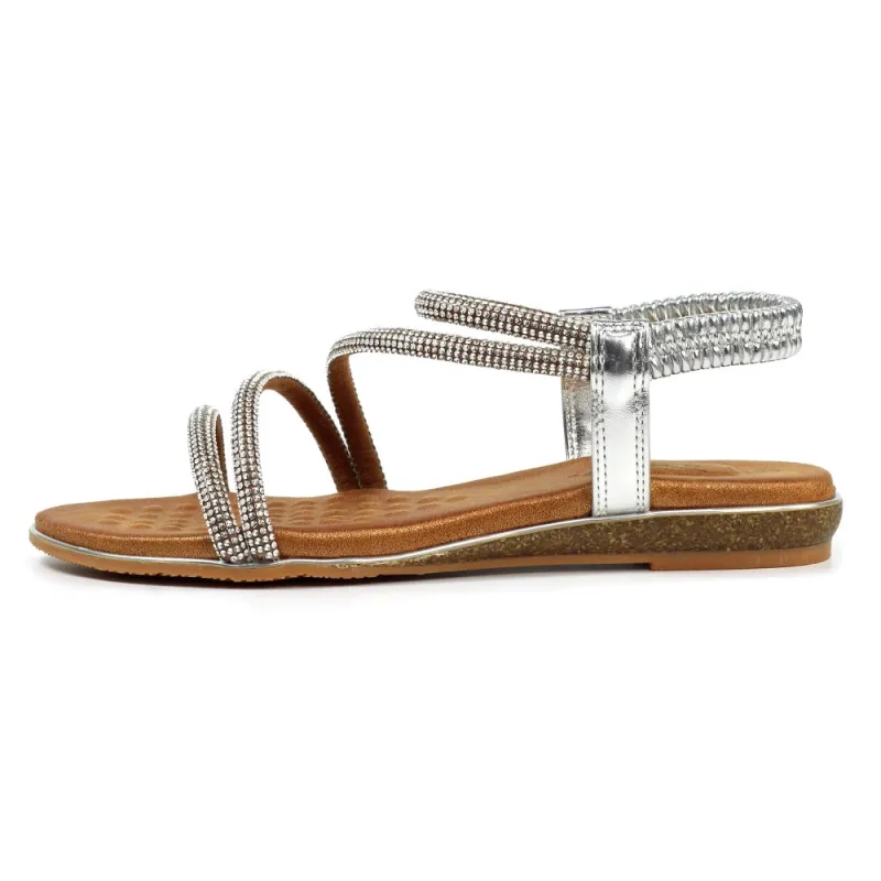 Lunar Womens Sandal Cortez Silver - Image 3
