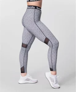Boudavida Impact Print Leggings Black & White Printed Pattern