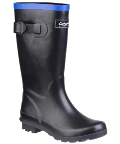 Cotswold Fairweather Junior Wellington Boot Black/Blue