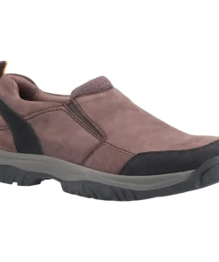 Cotswold Boxwell Slip On Hiking Shoe Brown