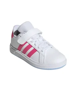 Adidas Girls Trainer Grand Court 2.0 EL C Cloud White/Pulse Magenta/Glow Blue