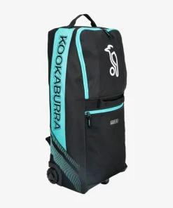 KOOKABURRA WD6000 WHEELIE DUFFLE BAG BLACK/TEAL