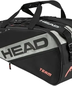 Head Team Large 9 Racket Padel Bag - Black/Ceramic