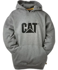 Caterpillar Trademark Hooded Sweatshirt Heather Grey