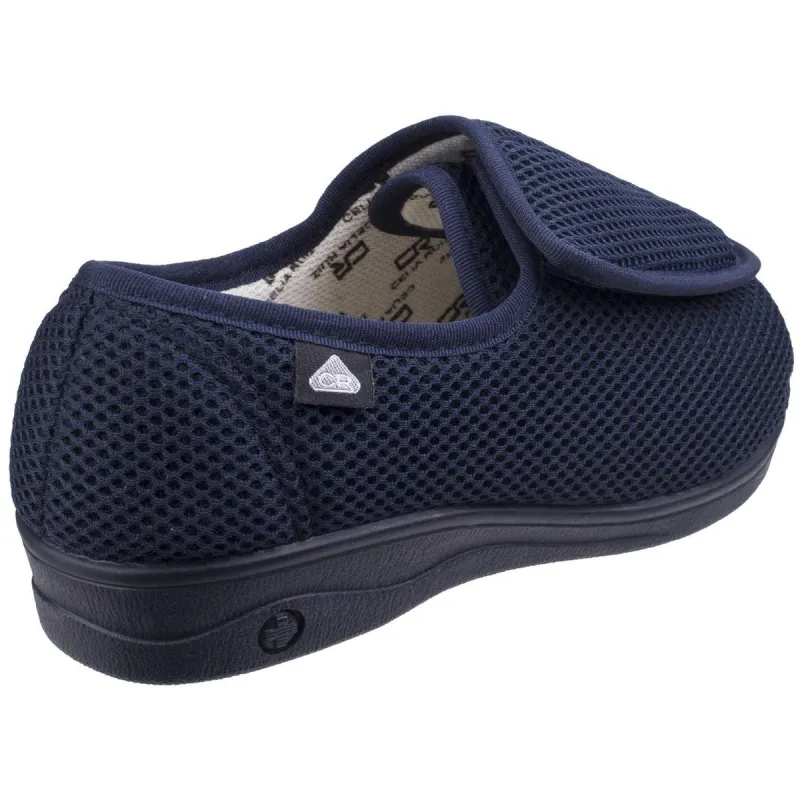 Celia Ruiz 300 Touch Fastening Slipper Wide Fit Navy - Image 3