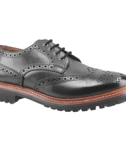 Cotswold Quenington Commando Goodyear Welt Lace Up Shoe Black