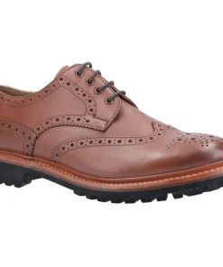 Cotswold Quenington Commando Goodyear Welt Lace Up Shoe Brown
