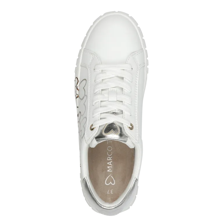 Marco Tozzi Womens Trainer 2-23711-44 White/Gold - Image 3
