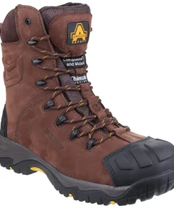 Amblers Safety AS995 Pillar Waterproof Hi-leg Lace up Safety Boot Brown