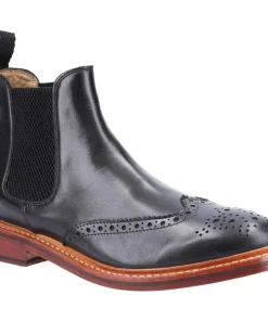 Cotswold Siddington Leather Goodyear Welt Boot Black